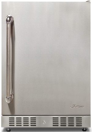 front view of the Artisan™ 5.5 Cu. Ft. Stainless Steel Outdoor Under Counter Refrigerator