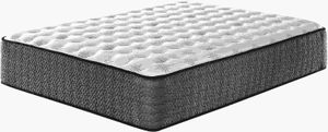 front right angled view of the Sierra Sleep® by Ashley® Ultra Luxury Memory Foam Firm Tight Top Queen Mattress in a Box