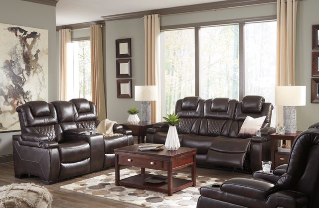 Signature Design by Ashley® Warnerton Chocolate Power Reclining Sofa