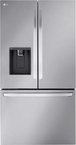 LG 36 in. 25.5 Cu. Ft. PrintProof Stainless Steel Counter-Depth French Door Refrigerator