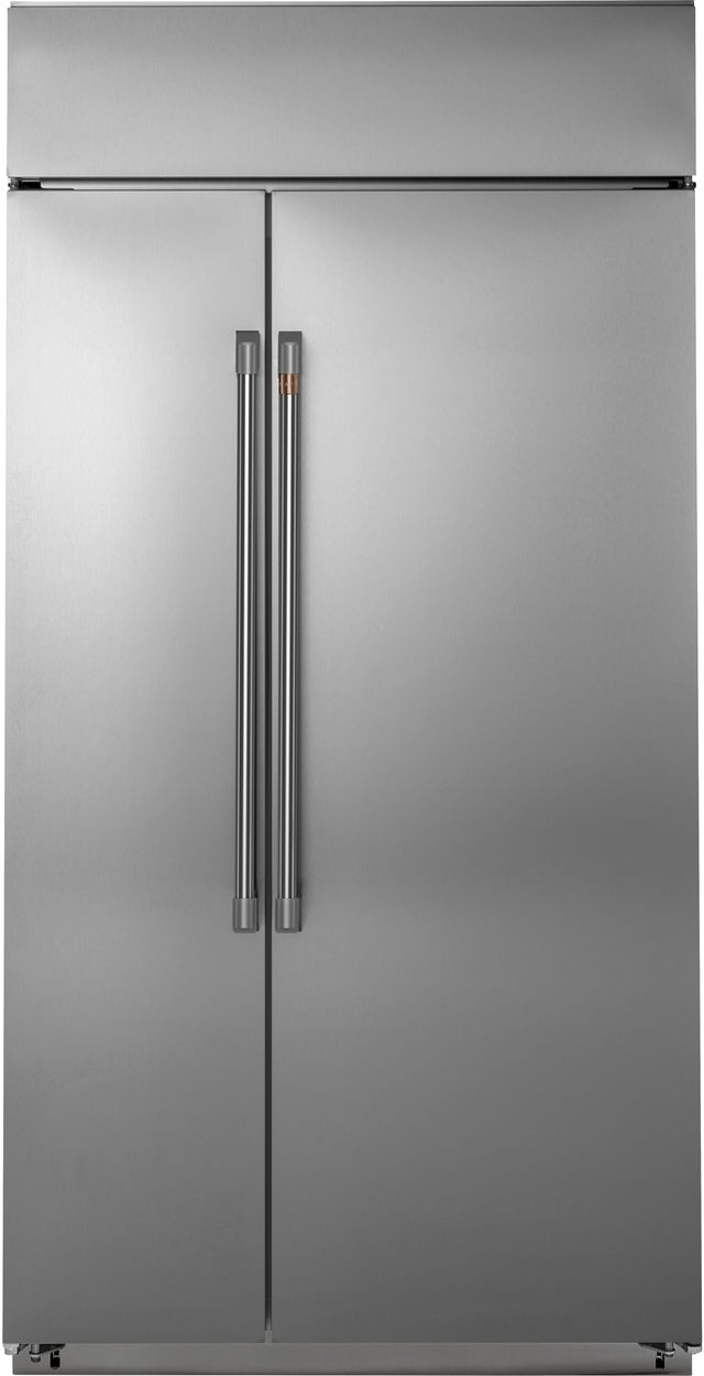 Café™ 25.2 Cu. Ft. Stainless Steel Built-In Side-by-Side Refrigerator