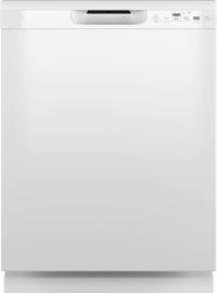 front view of the GE® 24" White Built In Dishwasher