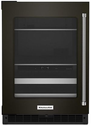 KitchenAid 4.9 Cu. Ft. Black Stainless Steel Beverage Center