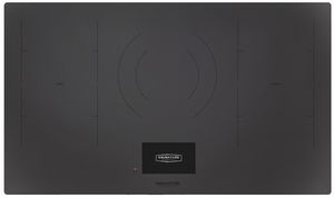 top view of the Signature Kitchen Suite 36" Black Glass Induction Cooktop