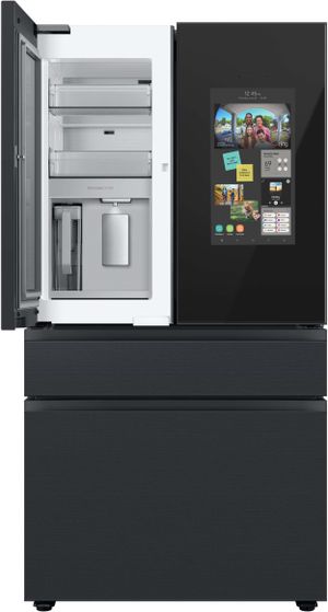 Samsung Bespoke 29 Cu. Ft. Matte Black Steel French Door Refrigerator with Family Hub