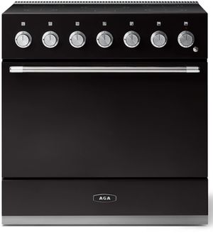 AGA induction range in matte black finish