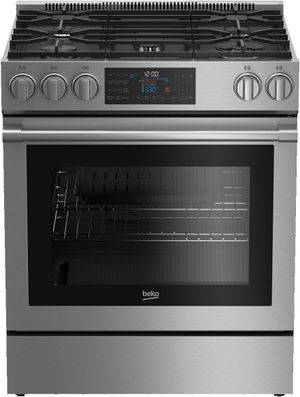 Beko 30" Stainless Steel Slide In Gas Range