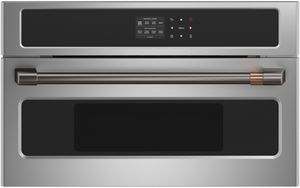 front view of the Café™ 30" Stainless Steel Steam Oven