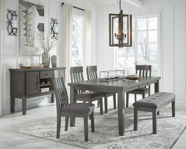 Stylish living room featuring Spring Dining Bench and chairs