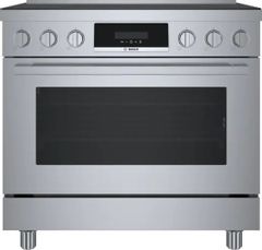 front view of the Bosch® 800 Series 36" Stainless Steel Freestanding Induction Range