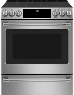 Café 30" Stainless Steel Slide in Electric Range