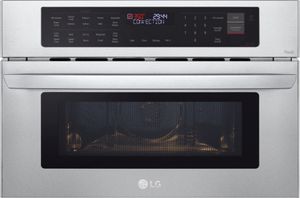 front view of the LG 1.7 Cu. Ft. Stainless Steel Built-In Electric Speed Oven