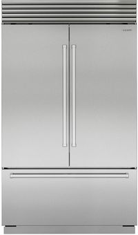 front view of the Sub-Zero® Classic Series 28.9 Cu. Ft. Stainless Steel French Door Refrigerator