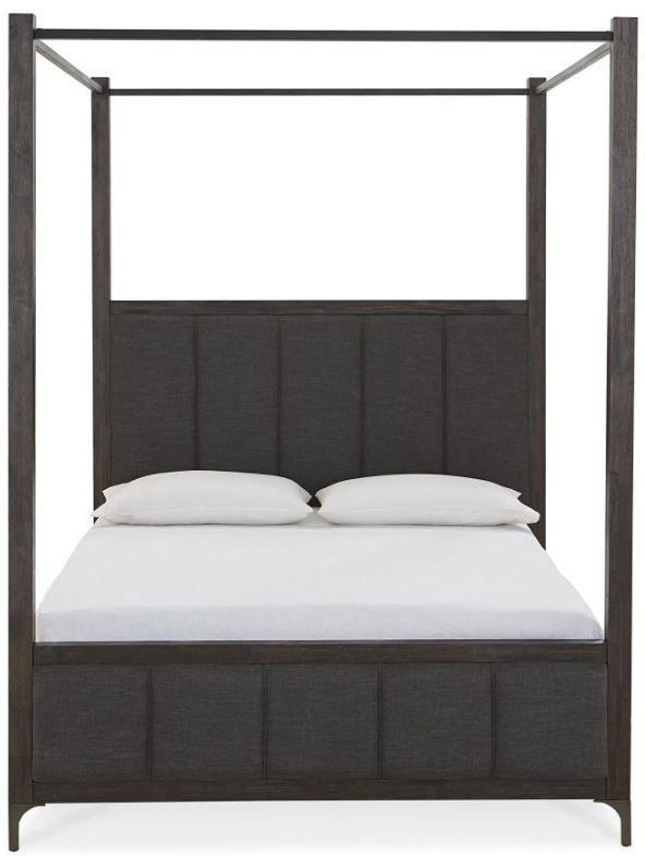 Modus Furniture Lucerne Vintage Coffee California King Canopy Bed product image