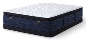 front view of the Serta iComfortECO Q20GL Quilted Hybrid King Firm Pillow Top Mattress