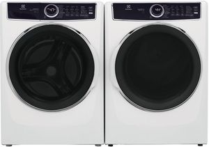 front view of the Electrolux White Front Load Laundry Pair