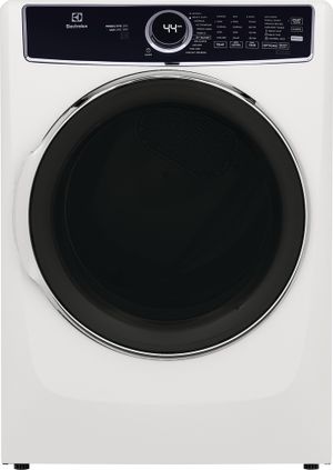 front view of the Electrolux 8.0 Cu. Ft. White Gas Dryer