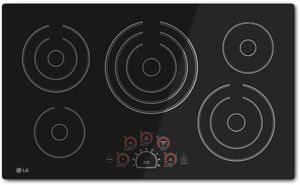 LG 36" Black Electric Cooktop