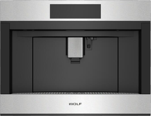 front view of the Wolf® E Series Transitional 24" Stainless Steel Coffee System