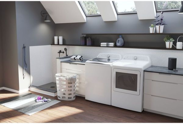 GE White Laundry Pair