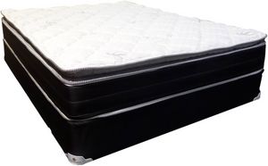 front view of the Biscayne Bedding Leisure Key Innerspring Medium Pillow Top Queen Mattress