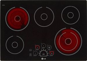 LG 30" Black Electric Cooktop