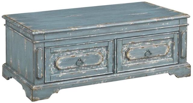 Coast2Coast Home™ Cabot Aged Blue/Cream Lift Top Cocktail Table