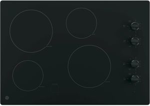GE 30" Black Electric Cooktop