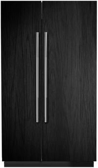 front view of the JennAir® 48 in. 29.4 Cu. Ft. Panel Ready Built In Counter Depth Side-by-Side Refrigerator