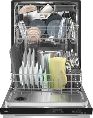 Whirlpool 24" Fingerprint Resistant Stainless Steel Top Control Built In Dishwasher