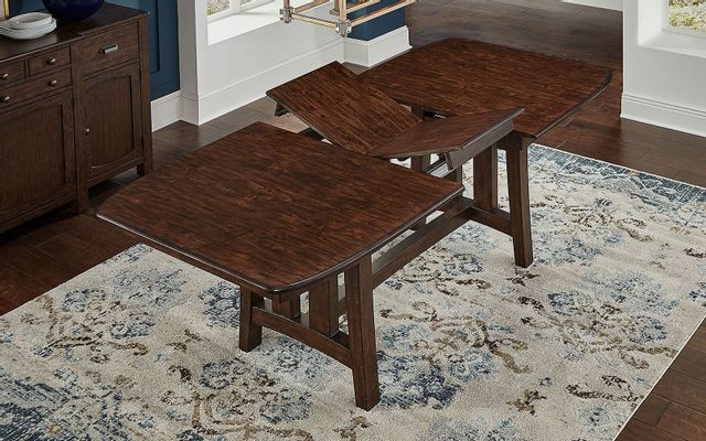 America® Henerson Dark Brown Trestle Dining Table