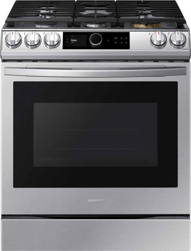 Stainless steel Samsung Slide In Gas Range
