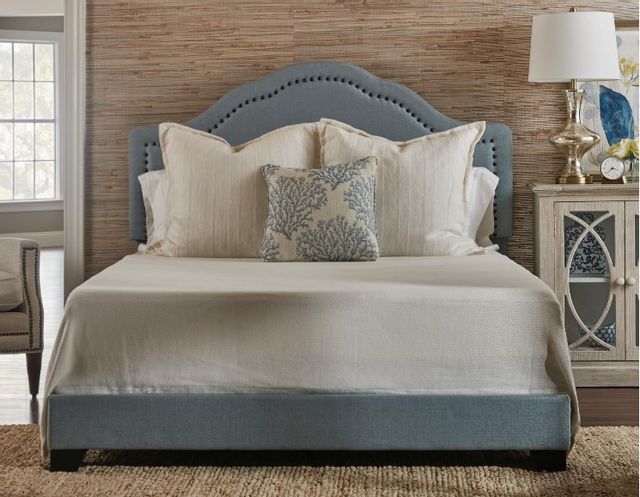Klaussner® Possibilities Hushed Blue King Bed