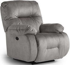 side view of the Best® Home Furnishings Brinley Power Tilt Headrest Space Saver® Recliner