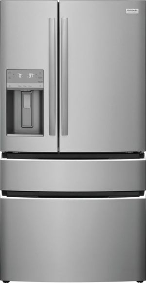 Frigidaire Gallery 21.5 Cu. Ft. Smudge-Proof Stainless Steel Counter Depth French Door Refrigerator doors closed