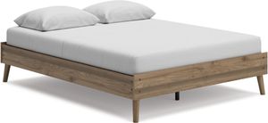 front left view of the Signature Design by Ashley® Aprilyn Honey Queen Platform Bed
