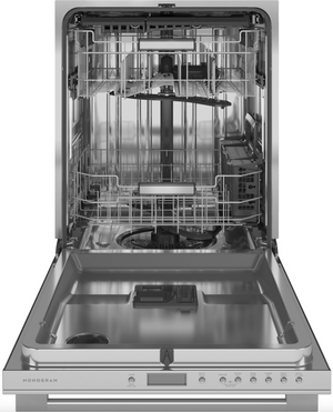 front view of the Monogram Minimalist 24" Stainless Steel Built-In Dishwasher