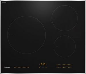 top view of the Miele 24" Black Induction Cooktop