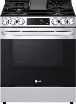 LG 30" PrintProof™ Stainless Steel Slide In Gas Range