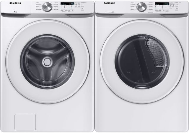 Samsung 6000 Series White Front Load Laundry Pair