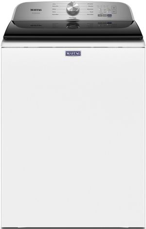 front view of the Maytag® Pet Pro System 4.7 Cu. Ft. White Top Load Washer