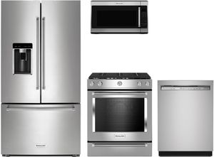 KitchenAid 4 Piece Stainless Steel Kitchen Package