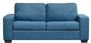 ACME-Furniture-Zoilos-Blue-Sleeper-Sofa front view of the ACME Furniture Zoilos Blue Sleeper Sofa