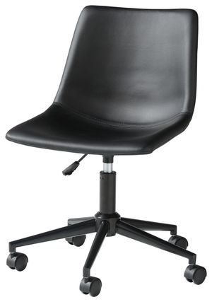 front view of the Signature Design by Ashley® Office Chair Program Black Swivel Desk Chair