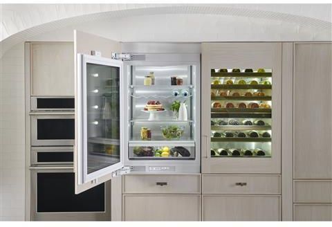 built in refrigerator header