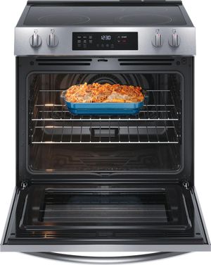 Frigidaire 30" Stainless Steel Freestanding Electric Range Door Open