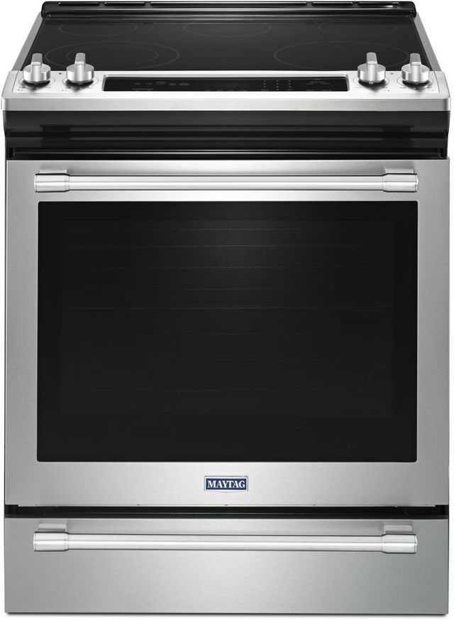 Stainless steel Maytag electric range