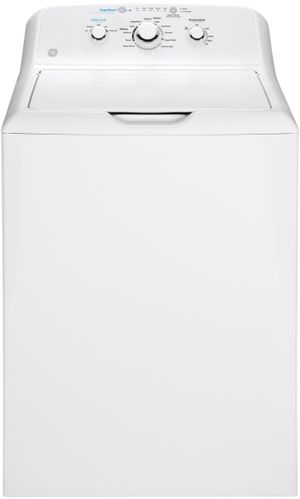 front view of the GE® 4.2 Cu. Ft. White Top Load Washer