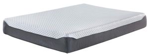 front view of the Sierra Sleep® by Ashley® Chime Elite 10" Memory Foam Luxury Firm Smooth Top Queen Mattress in a Box