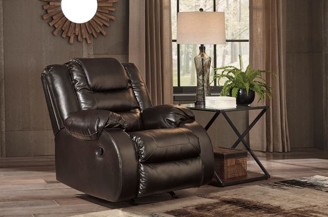 Signature Design by Ashley Vacherie Chocolate Rocker Recliner
